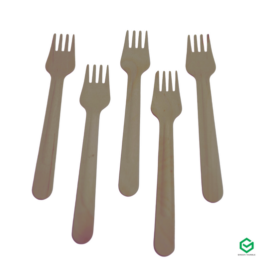 Green Marble Fork Cutlery