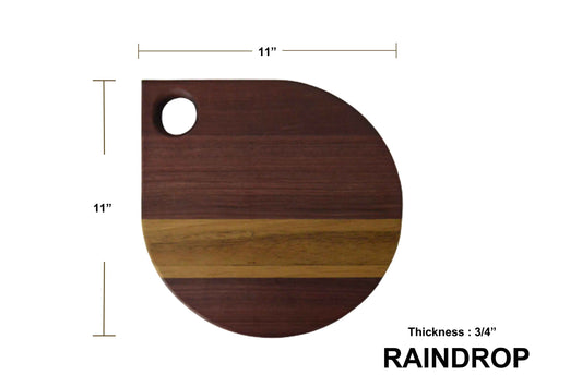 Charcuterie Wood Board - Raindrop